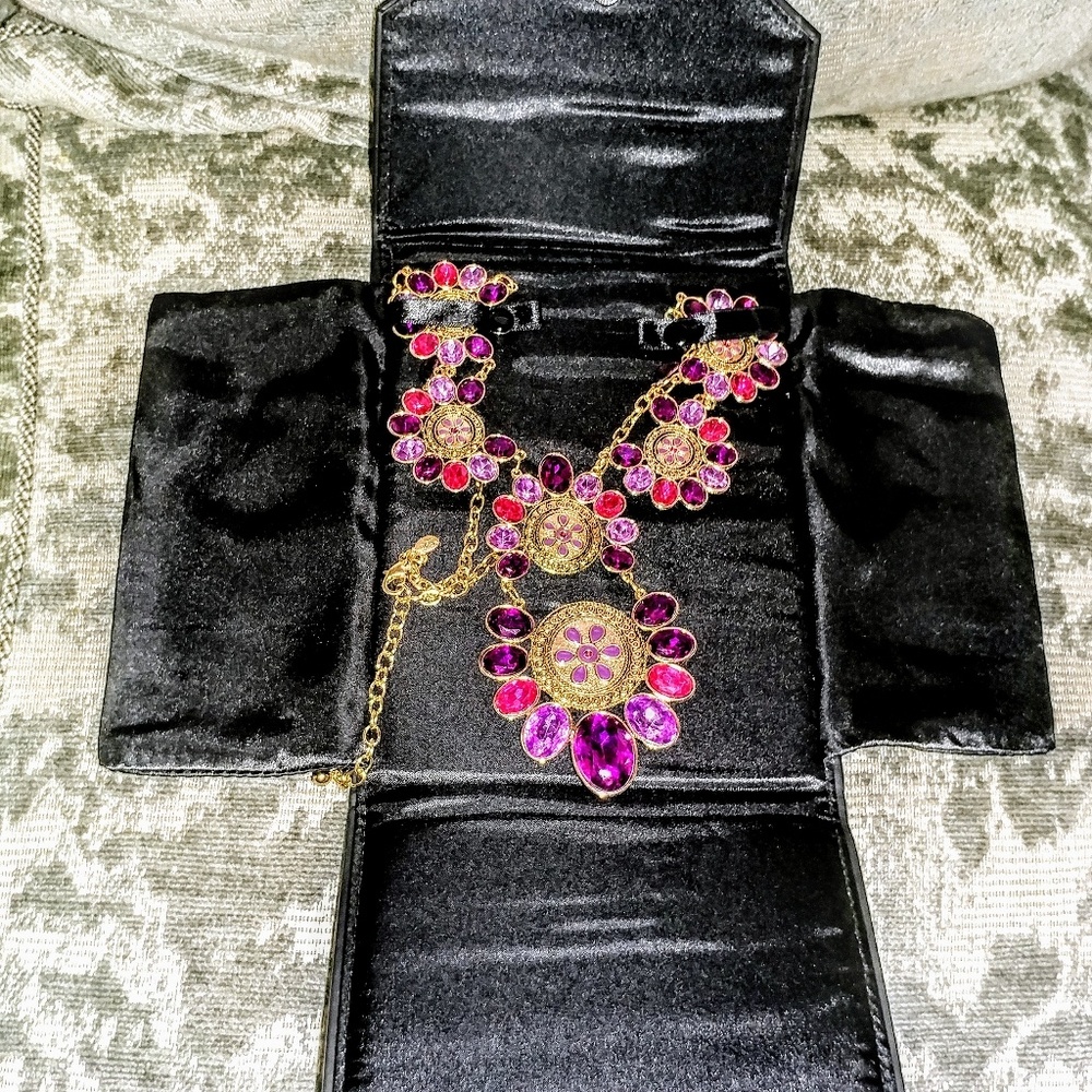 Joan Rivers Red 💎carpet statement necklace - Picture 2 of 8